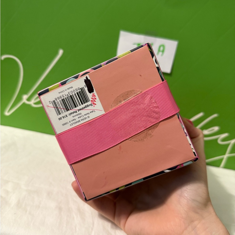 NWT Vera Bradley Ribbons Take Note Cube Retired Pattern🦋 - Picture 6 of 7